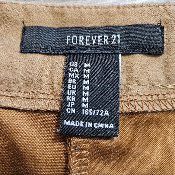 Forever 21 Khaki Faux Suede Skorts Size Medium - Picture 7 of 8